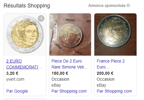 2 euros Simone Veil