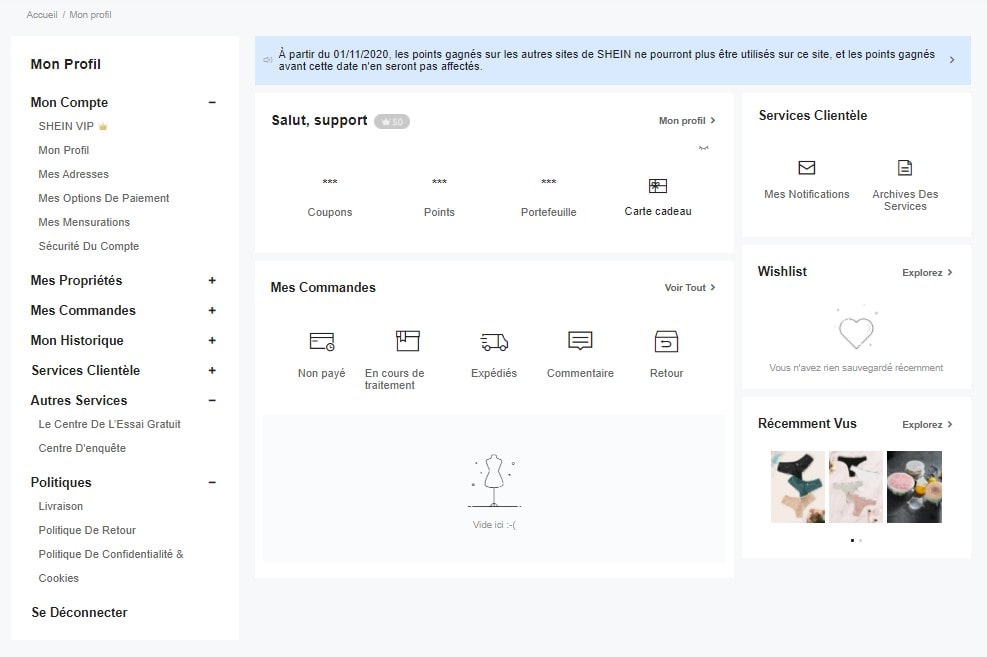 Comment accéder et gérer mon compte SHEIN ? Quelssont.fr