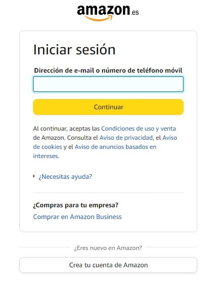 Connexion Amazon Espagne