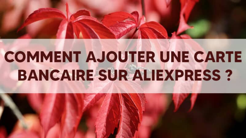 Comment ajouter une carte bancaire sur Aliexpress