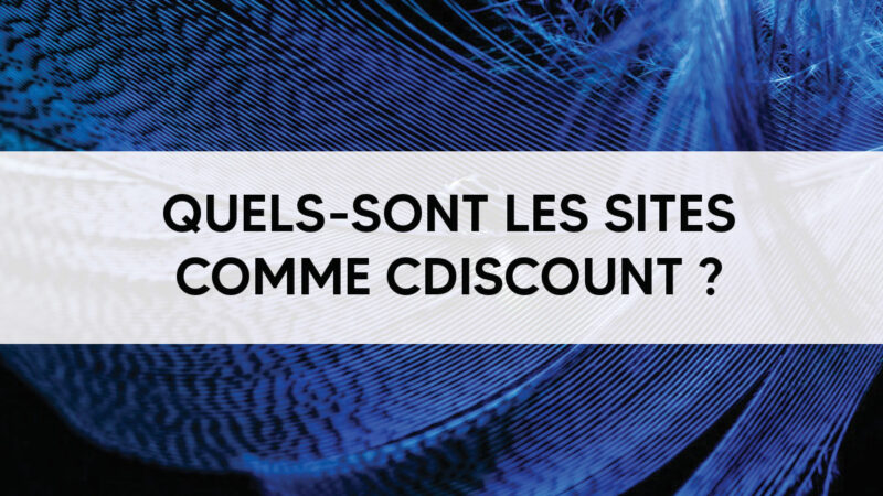 Quels-sont les sites comme Cdiscount ,