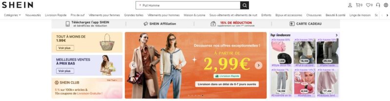 Entête promotions SHEIN